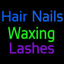 Hair Nail Waxing Lashes Handmade Art Neon Sign