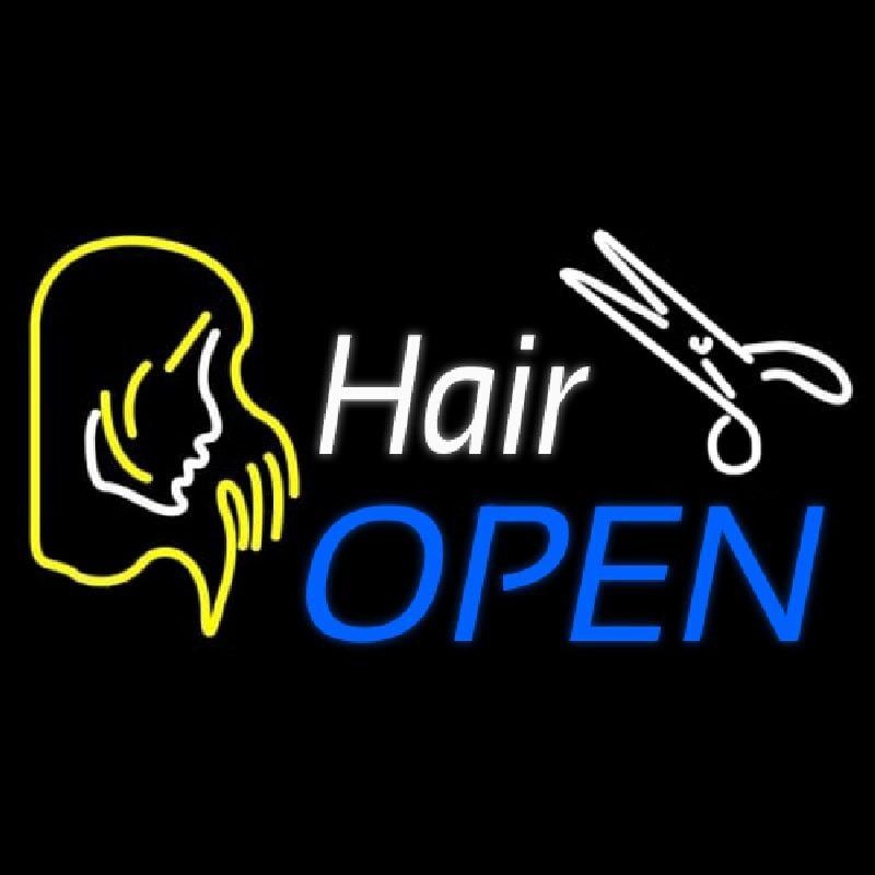 Hair Open  Handmade Art Neon Sign