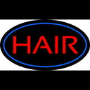 Hair Oval Blue Handmade Art Neon Sign