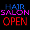 Hair Salon Block Open Handmade Art Neon Sign
