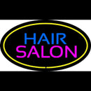 Hair Salon Oval Yellow Handmade Art Neon Sign