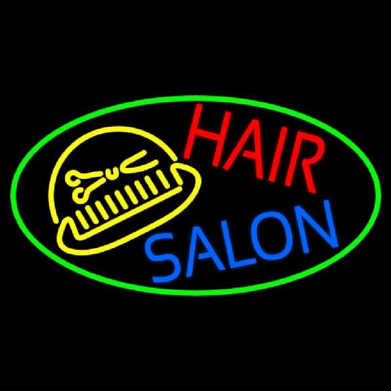 Hair Salon With Scissor And Comb Handmade Art Neon Sign