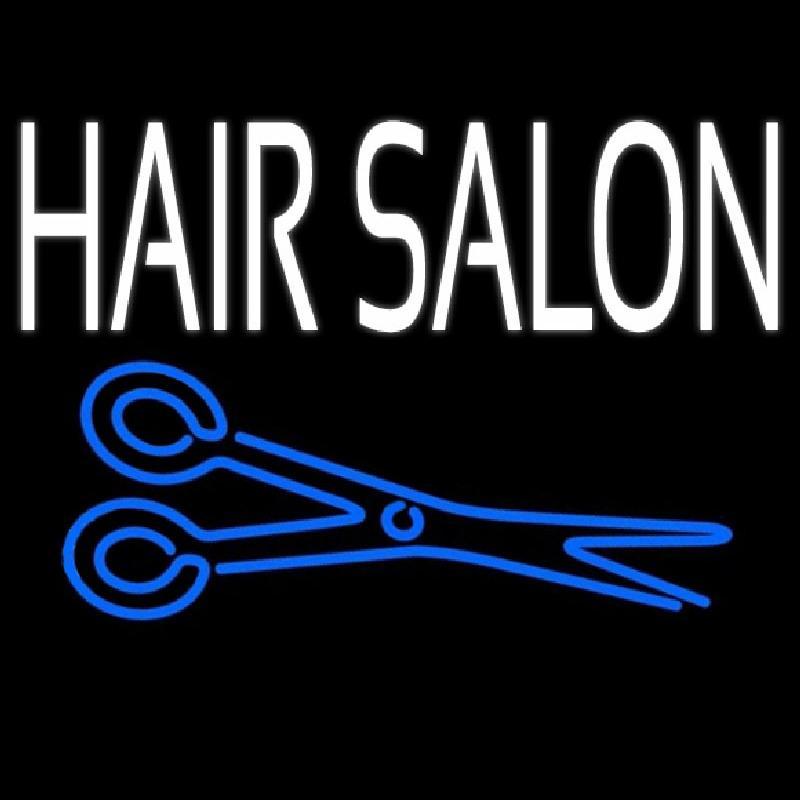 Hair Salon With Scissor Handmade Art Neon Sign