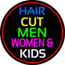 Haircut Men Women And Kids Handmade Art Neon Sign