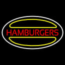 Hamburgers Logo Oval Handmade Art Neon Sign