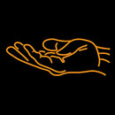 Hand Handmade Art Neon Sign