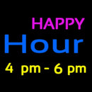 Happy Hour Handmade Art Neon Sign