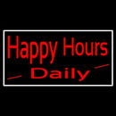 Happy Hours Daily Handmade Art Neon Sign