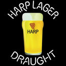 Harp Lager Draught Glass Beer Sign Handmade Art Neon Sign