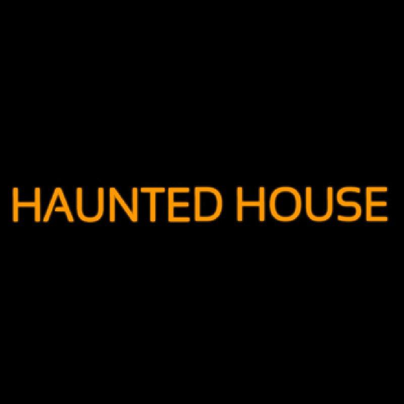 Haunted House Handmade Art Neon Sign