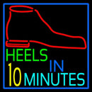 Heels In 10 Minutes Handmade Art Neon Sign