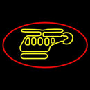 Helicopter Logo Handmade Art Neon Sign