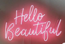 Hello Beautiful neon sign