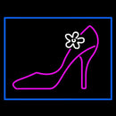 High Heels With Blue Border Handmade Art Neon Sign