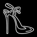 High Heels With Ribbon Handmade Art Neon Sign