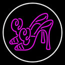 High Heels With White Border Handmade Art Neon Sign