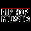 Hip Hop Music With Line Handmade Art Neon Sign