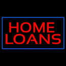 Home Loans Blue Border Handmade Art Neon Sign