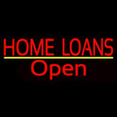 Home Loans Open Handmade Art Neon Sign