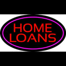 Home Loans Oval Pink Handmade Art Neon Sign