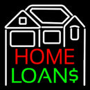 Home Loans With Home Logo Handmade Art Neon Sign