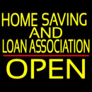 Home Savings And Loan Association Open Handmade Art Neon Sign
