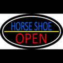 Horseshoe Open With Border Handmade Art Neon Sign