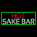Hot Sake Bar With Green Border Handmade Art Neon Sign