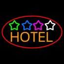 Hotel With Stars Handmade Art Neon Sign