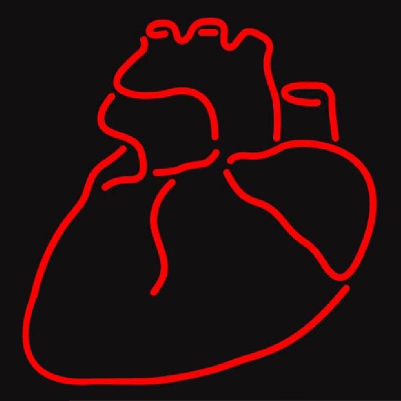 Human Heart Handmade Art Neon Sign