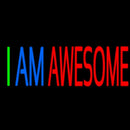 I Am Awesome Handmade Art Neon Sign