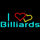 I Love Billiards 2 Handmade Art Neon Sign