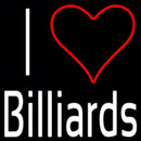 I Love Billiards Handmade Art Neon Sign