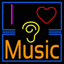 I Love Hearing Music Handmade Art Neon Sign