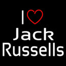 I Love Jack Russells Handmade Art Neon Sign