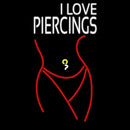 I Love Piercin Handmade Art Neon Sign