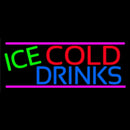 Ice Cold Drinks Handmade Art Neon Sign