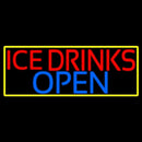 Ice Cold Drinks Open Handmade Art Neon Sign