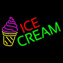 Ice Cream Cone Image Handmade Art Neon Sign