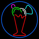 Ice Cream Glass Handmade Art Neon Sign