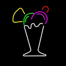 Ice Cream Glass Handmade Art Neon Sign