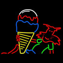 Ice Cream Logo Handmade Art Neon Sign