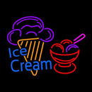 Ice Cream Logo Handmade Art Neon Sign