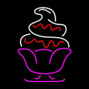 Ice Cream Logo Handmade Art Neon Sign