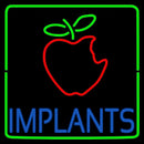 Implants With Apple Logo Handmade Art Neon Sign