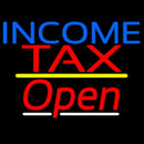 Income Tax Open Yellow Line Handmade Art Neon Sign