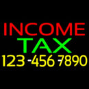 Income Tax With Phone Number Handmade Art Neon Sign