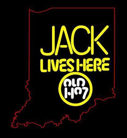 Jack Lives Here Old No7 Indiana  Handmade Art Neon Sign