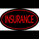 Insurance Oval Red Handmade Art Neon Sign
