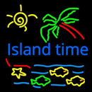 Island Time Handmade Art Neon Sign